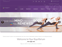 Tablet Screenshot of iamequilibrium.com